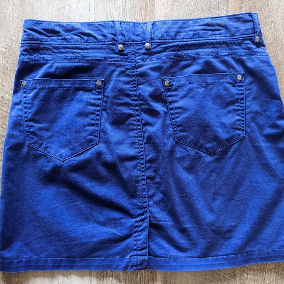 Athleta Blue Purple Denim Pencil Skirt Size 4 - Picture 4 of 8